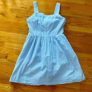 Seersucker summer dress from J Crew